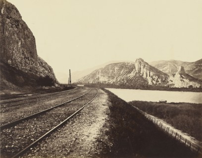 Entrance to the Donzère Pass; Édouard Baldus, French, born Germany, 1813 - 1889, France; about 1861; Albumen silver print