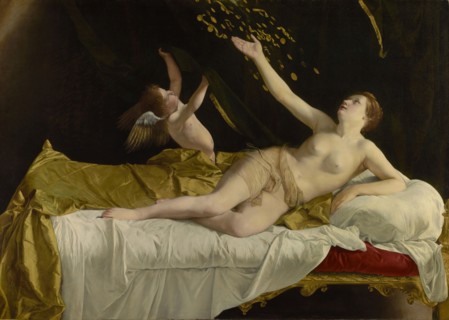 Danaë and the Shower of Gold; Orazio Gentileschi, Italian, 1563 - 1639, Italy; 1621 - 1623; Oil on canvas; 161.5 × 227.1 cm