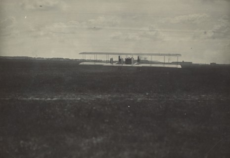 Caproni Ca. 36 from behind; Fédèle Azari, Italian, 1895 - 1930, Italy; 1914 - 1929; Gelatin silver print; 11.4 x 16.4 cm