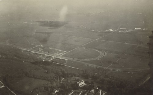 Oval Airfield; Fédèle Azari, Italian, 1895 - 1930, Italy; 1914 - 1929; Gelatin silver print; 8.3 x 9 cm, 3 1,4 x 3 9,16 in