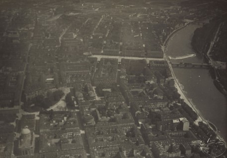 Cityscape; Fédèle Azari, Italian, 1895 - 1930, Italy; 1914 - 1929; Gelatin silver print; 11.5 x 12 cm, 4 1,2 x 4 3,4 in
