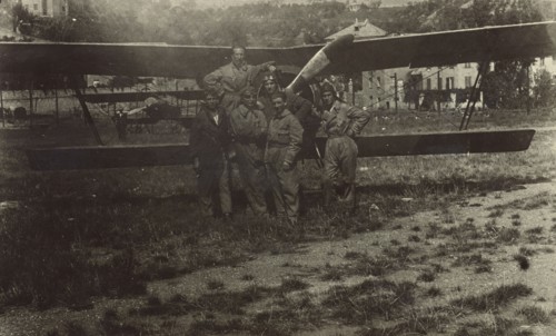Airplane; Fédèle Azari, Italian, 1895 - 1930, Italy; 1914 - 1929; Gelatin silver print; 10.3 x 17 cm, 4 1,16 x 6 11,16 in