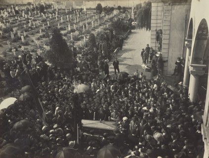 Funeral for Ferdinando Roncalli; Fédèle Azari, Italian, 1895 - 1930, Italy; 1914 - 1929; Gelatin silver print; 16.5 x 21.6 cm