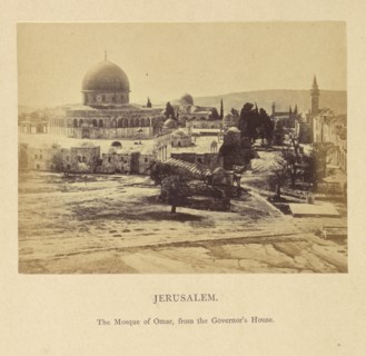 Jerusalem, The Mosque of Omar, from the Governor's House; Francis Bedford, English, 1815,1816 - 1894, London, England; 1862