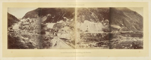 Gotthardbahn Gesammt-Uebersicht der Bahnentwickelung sic in der Biaschina; Adolphe Braun & Cie, French, 1876 - 1889, Dornach