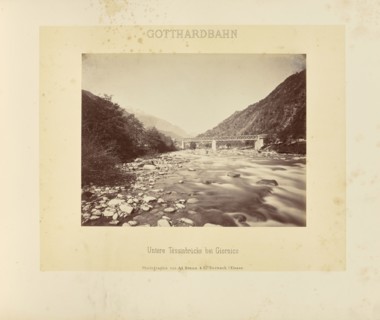 Gotthardbahn Untere Tessinbrücke bei Giornico; Adolphe Braun & Cie, French, 1876 - 1889, Dornach, France; about 1875–1882