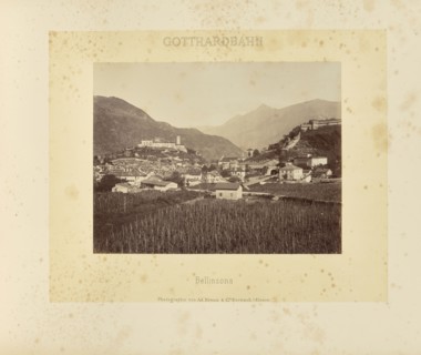 Gotthardbahn Bellinzona; Adolphe Braun & Cie, French, 1876 - 1889, Dornach, France; about 1875–1882; Albumen silver print