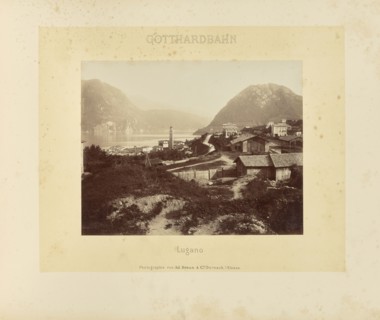 Gotthardbahn Lugano; Adolphe Braun & Cie, French, 1876 - 1889, Dornach, France; about 1875–1882; Albumen silver print