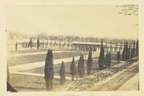 Enclosed Courtyard with Terrace, India; India; about 1863 - 1887; Albumen silver print