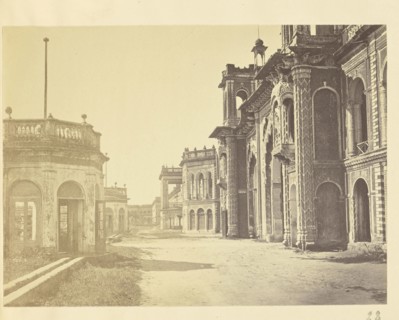 Gateway in the Kaiserbagh, Lucknow; Lucknow, India; about 1863 - 1887; Albumen silver print