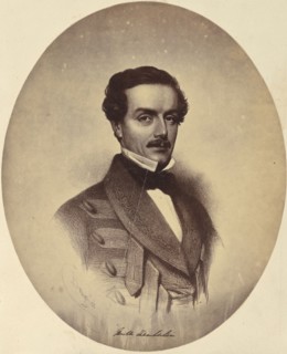Photograph of an Engraving of Neville Chamberlain; India; 1858 - 1869; Albumen silver print