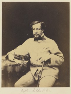 Captain C. Chamberlain; Attributed to Felice Beato, 1832 - 1909, India; 1858 - 1859; Albumen silver print
