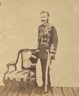 Major Bonrie; India; 1858 - 1869; Albumen silver print