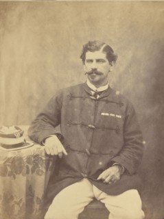 Major Hall; Attributed to Felice Beato, 1832 - 1909, India; 1858 - 1859; Albumen silver print