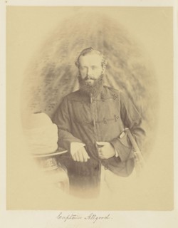 Captain Allgood; Felice Beato, 1832 - 1909, India; 1858 - 1859; Albumen silver print