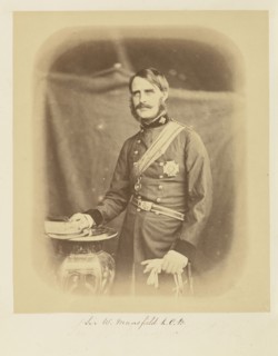 Sir W. Mansfield, K.C.B; Felice Beato, 1832 - 1909, India; 1858 - 1859; Albumen silver print