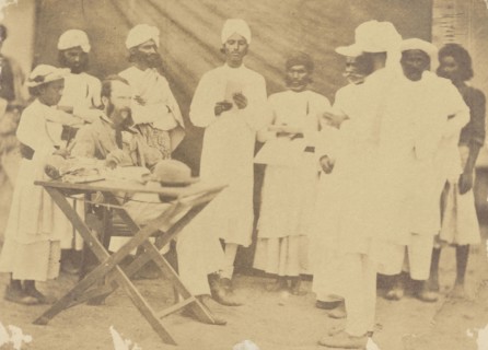J. Campbell, Esquire, at Cutcherry; India; 1858 - 1869; Albumen silver print