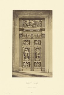 Saint Isaac, Porte de bronze; Pierre-Ambrose Richebourg, French, 1830 - 1876, Paris, France; 1859; Albumen silver print