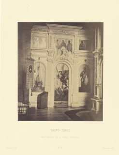 Saint-Isaac, Paroi Laterale de la Grande Iconostase; Pierre-Ambrose Richebourg, French, 1830 - 1876, Saint Petersburg, Russia