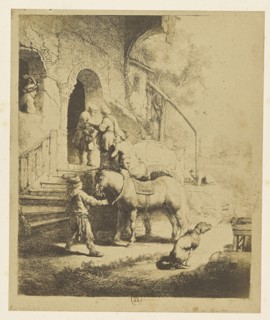 Le Bon Samaritain; Bisson Frères, French, active 1840 - 1864, Paris, France; 1858; Salted paper print; 27 x 22.6 cm