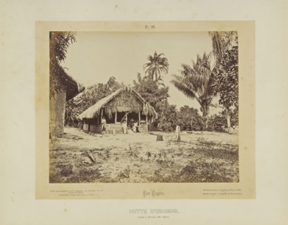 Hutte d'Indiens; A. Frisch, French, active 1870s, Brazil; about 1870; Albumen silver print