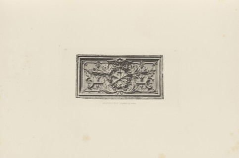 Ministère d'État, Panneau de Porte, Édouard Baldus, French, born Germany, 1813 - 1889, Paris, France; about 1868; Heliogravure