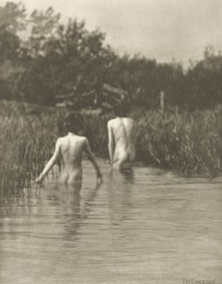 Water-Babies; Peter Henry Emerson, British, born Cuba, 1856 - 1936, London, England; 1887; Photogravure; 15.9 x 12.2 cm