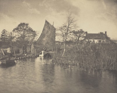 A Broadman's Cottage; Peter Henry Emerson, British, born Cuba, 1856 - 1936, London, England; 1886; Platinum print; 22.7 x 28.9