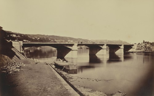 Pont de la Mulatière; Édouard Baldus, French, born Germany, 1813 - 1889, France; about 1861; Albumen silver print