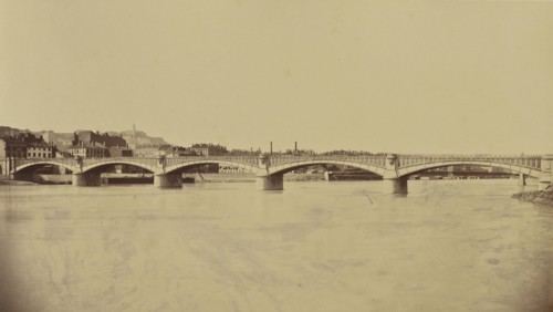 Lyon. Viaduc du Rhône; Édouard Baldus, French, born Germany, 1813 - 1889, France; about 1861; Albumen silver print