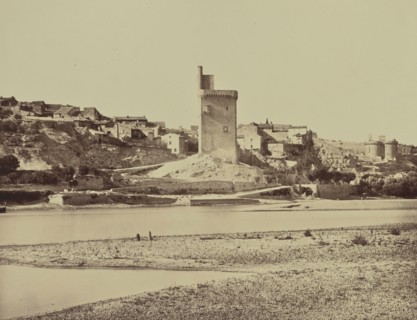 Villeneuve les Avignon; Édouard Baldus, French, born Germany, 1813 - 1889, France; about 1861; Albumen silver print