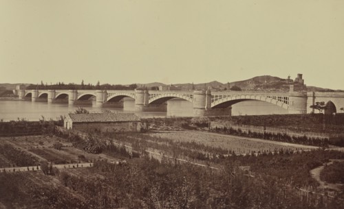 Tarascon. Viaduc; Édouard Baldus, French, born Germany, 1813 - 1889, France; about 1861; Albumen silver print