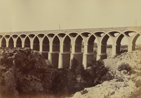 Viaduc de St Chamas; Édouard Baldus, French, born Germany, 1813 - 1889, France; about 1861; Albumen silver print