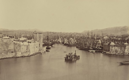 Marseille; Édouard Baldus, French, born Germany, 1813 - 1889, France; about 1861; Albumen silver print