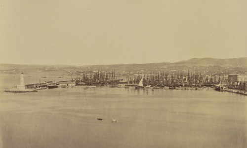 Marseille; Édouard Baldus, French, born Germany, 1813 - 1889, France; about 1861; Albumen silver print