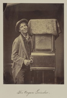 The Organ Grinder; Oscar Gustave Rejlander, British, born Sweden, 1813 - 1875, Great Britain; about 1862 - 1868; Albumen silver