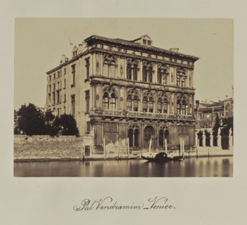 Pal Vendramin - Venice; Attributed to Antonio Perini, Italian, 1830 - 1879, Venice, Italy; about 1855; Albumen silver print