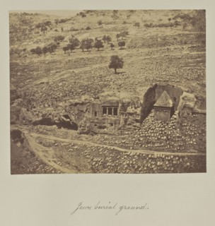 Jews burial ground; Reverend George Wilson Bridges, English, born Australia, 1788 - 1863, Jerusalem, Israel, Palestine