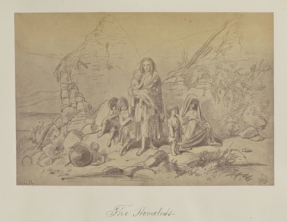 Sketches in Ireland by Phiz. The Homeless; about 1865; Albumen silver print