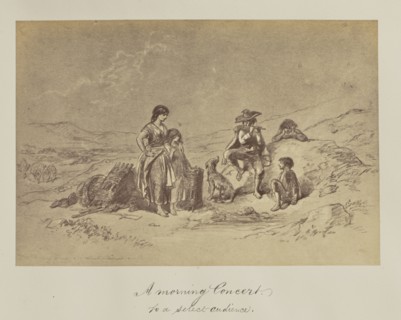 A morning Concert. to a select audience; about 1865; Albumen silver print