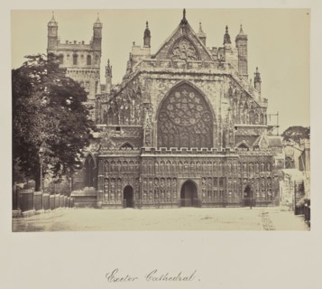 Exeter Cathedral; Attributed to Francis Bedford, English, 1815,1816 - 1894, Exeter, Great Britain; about 1865; Albumen silver