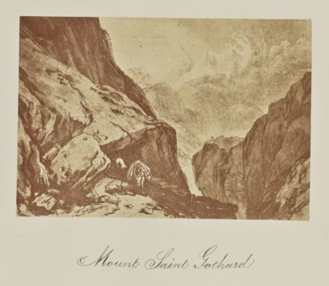 Mount Saint Gothard; Caroline Bertolacci, British, born 1825, active 1860s - 1890, about 1863; Albumen silver print