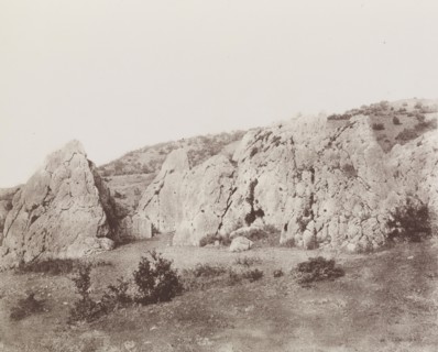 Cappadoce. Pterium-, Boghaz-Keuï). Vue générale des Rochers de Iasili-Kaïa; Jules Delbet, French, active 1860s, Rose-Joseph