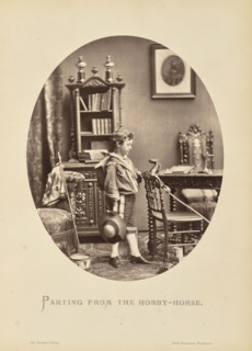 Parting from the hobby-horse; Friedrich Bruckmann, German, 1814 - 1898, Munich, Germany, Europe; before December 1882