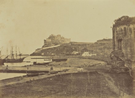 Castle at Baia; Mrs. Jane St. John, British, 1803 - 1882, Baia, Italy; 1856 - 1859; Albumen silver print from a paper negative