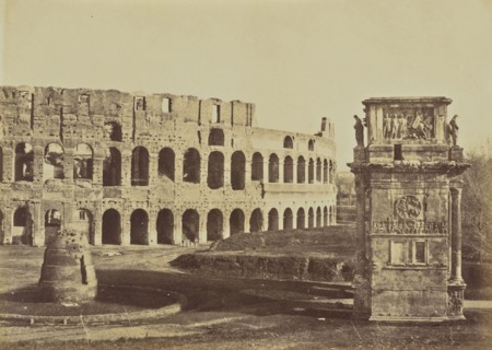 Colosseum, Meter Sudans & Arch of Constantine, Rome; Mrs. Jane St. John, British, 1803 - 1882, Rome, Italy; 1856 - 1859