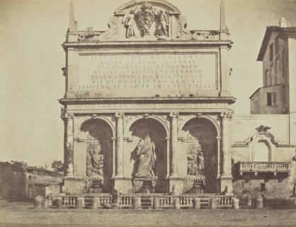 Fontana de Termini, Rome; Mrs. Jane St. John, British, 1803 - 1882, Rome, Italy; 1856 - 1859; Albumen silver print from a paper