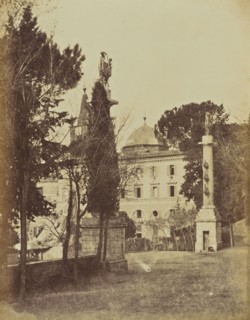 Ascent to Monte Pincio, Rome; Mrs. Jane St. John, British, 1803 - 1882, Rome, Italy; 1856 - 1859; Albumen silver print