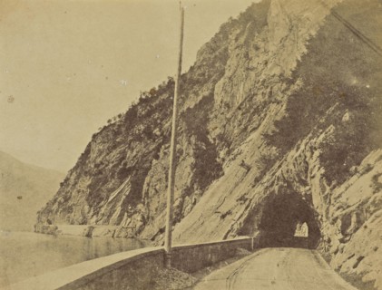 Galleries on the Stelvio Road, Como; Mrs. Jane St. John, British, 1803 - 1882, Como, Italy; 1856 - 1859; Albumen silver print
