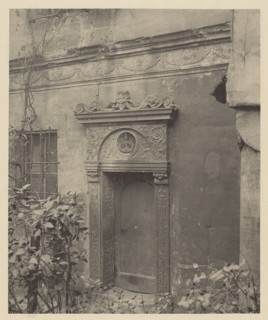 Seitliches Portal am Hirschvogelsaal in der Hirschelgasse; W. Biede, German, active 1870s - 1880s, Nuremberg, Germany; 1870s